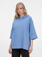 Футболка оверсайз унисекс с капюшоном Neofit, светло-серая