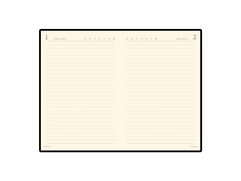 Ежедневник полудатированный портфолио А5 Profy