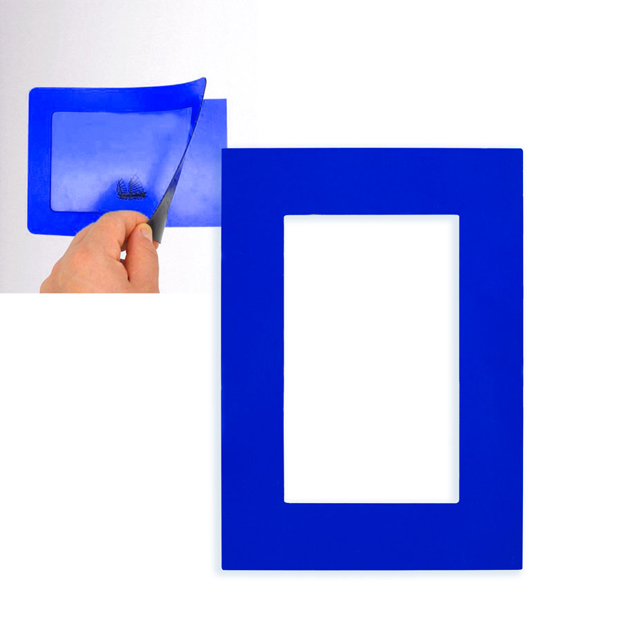 Фоторамка магнитная; белая; 11,5х16,5х0,1см для фото 9х13см; пластик,бумага