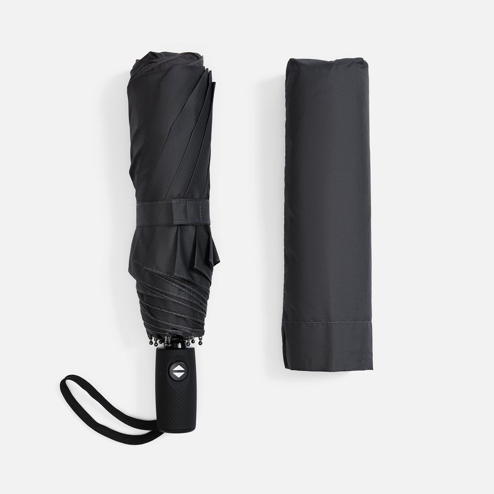 Складной зонт Dome Double с двойным куполом, серый