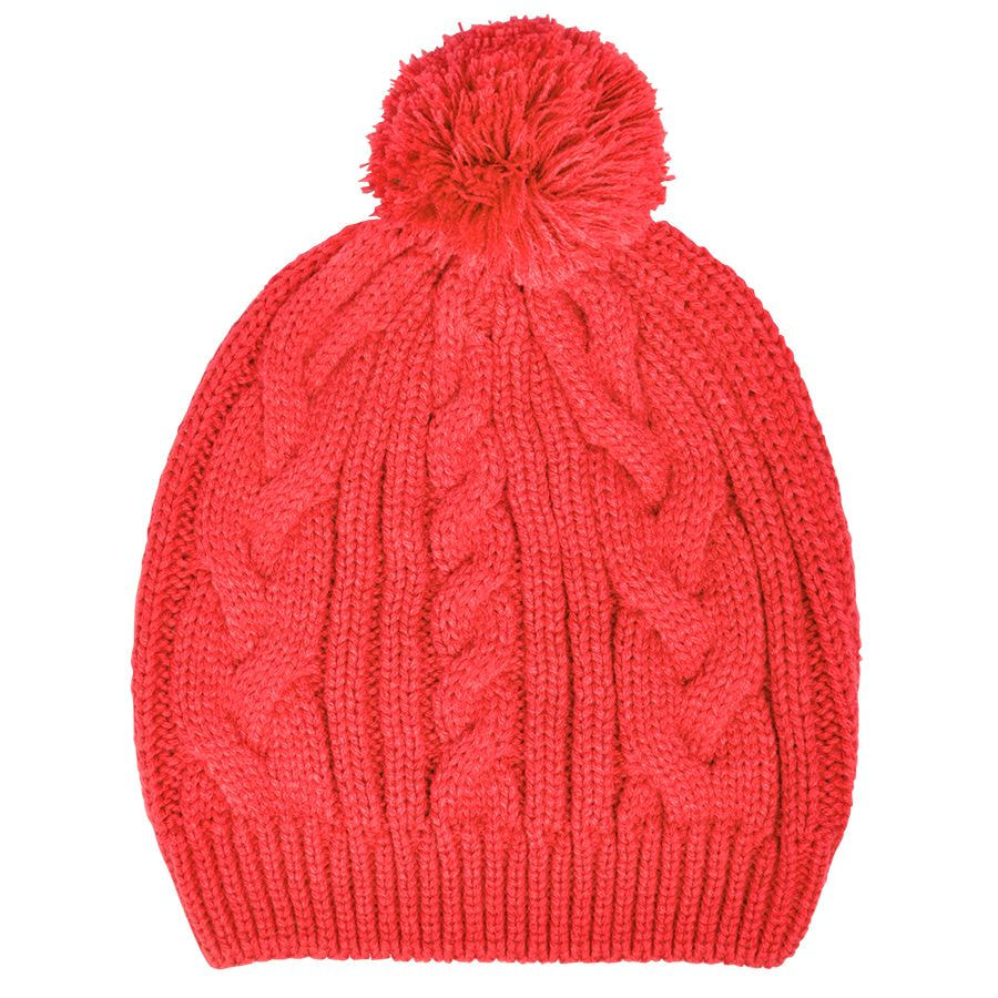 Шапка  "Irish" с помпоном,  темно-синий, акрил