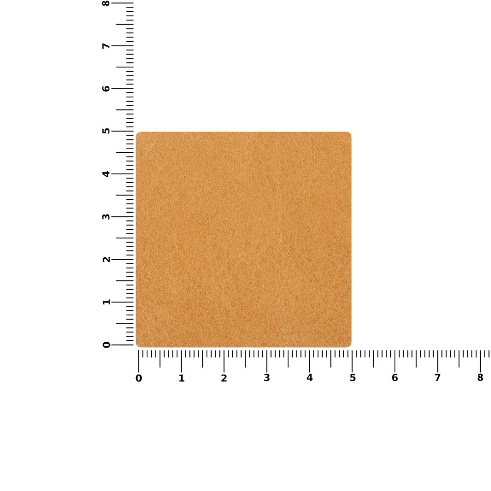 Лейбл кожаный Pasek, L, бежевый