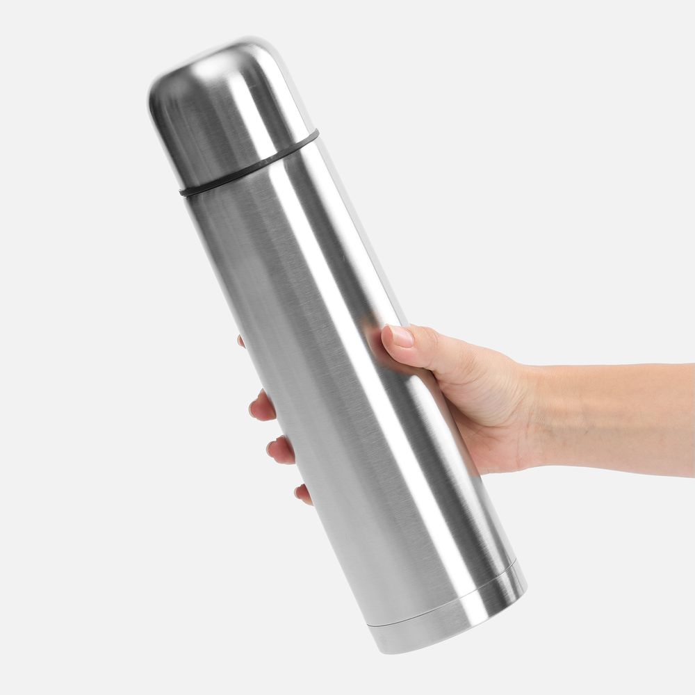 Термос Plain 1000, серебристый