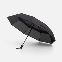 Складной зонт Dome Double с двойным куполом, серый