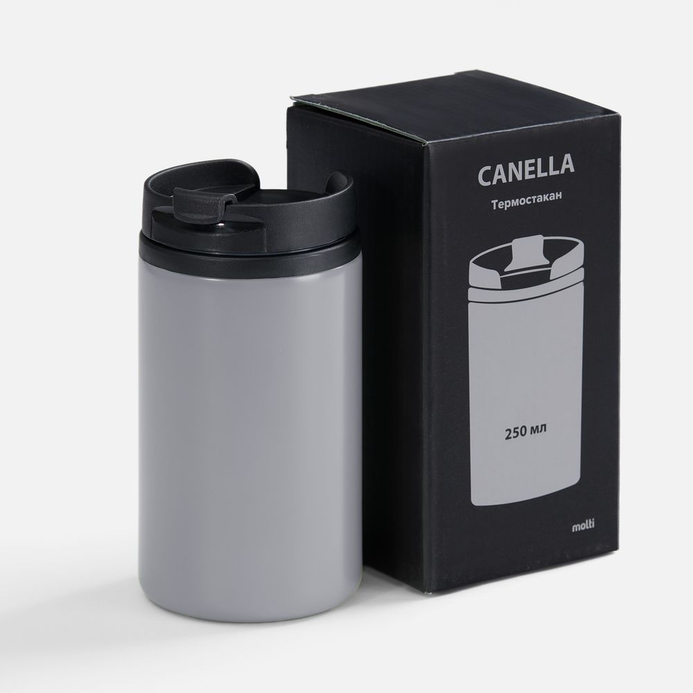 Термостакан Canella, серый матовый