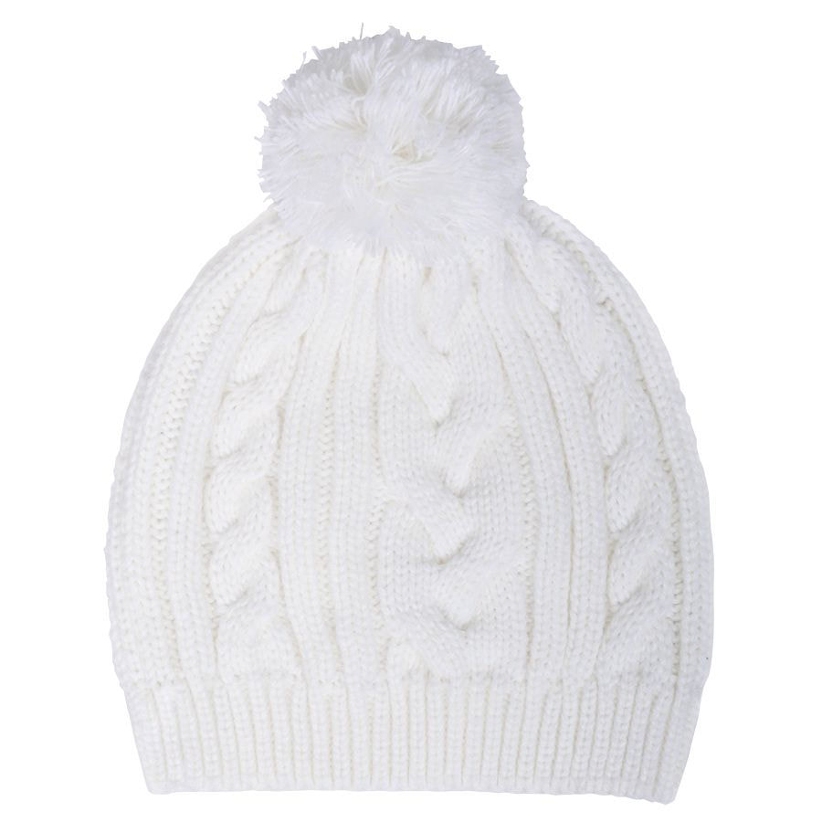 Шапка  "Irish" с помпоном,  темно-синий, акрил