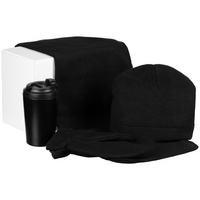 Набор Fleecy с термостаканом, синий