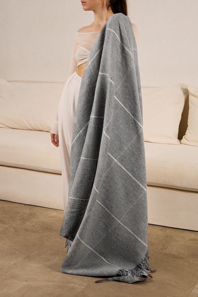 Плед «Шамони», серый