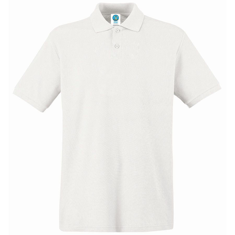 Поло "Apollo", белый_S,  100% х/б, 180 г/м2