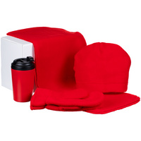 Набор Fleecy с термостаканом, синий