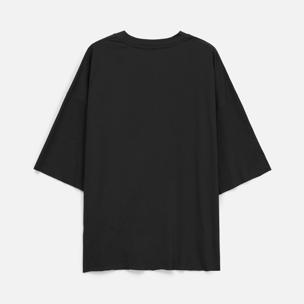 Футболка унисекс оверсайз T1, черная