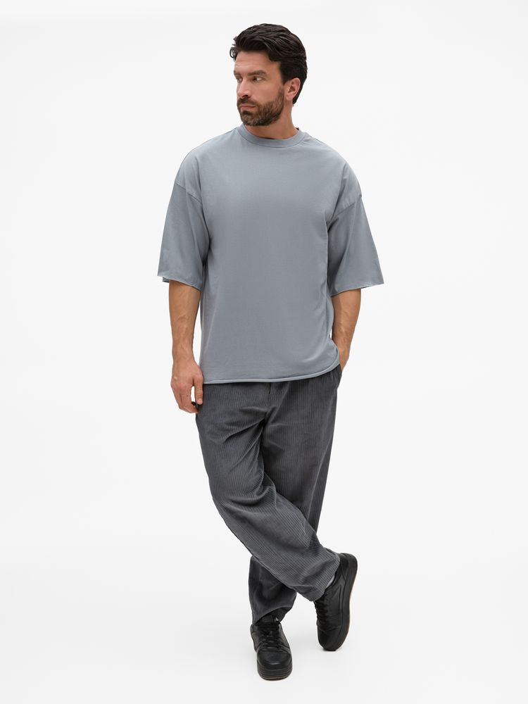 Футболка унисекс оверсайз T1, серая