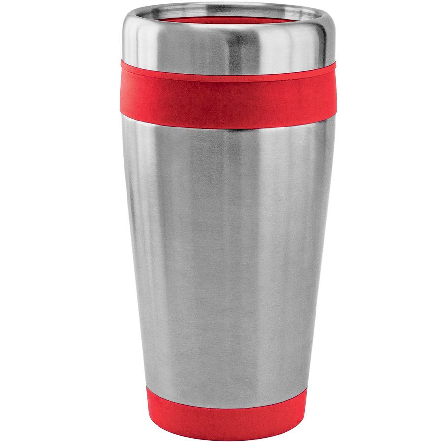 Термокружка дорожная с крышкой "Хит"; 450 мл; синий, металл; лазерная гравировка