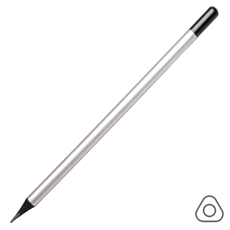 Карандаш чернографитный трехгранный IMAGE, HB, золотой/черный, дерево