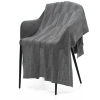 Плед Rombus, синий (дымчатый)