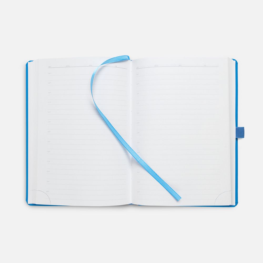 Ежедневник Favor Metal, недатированный, голубой