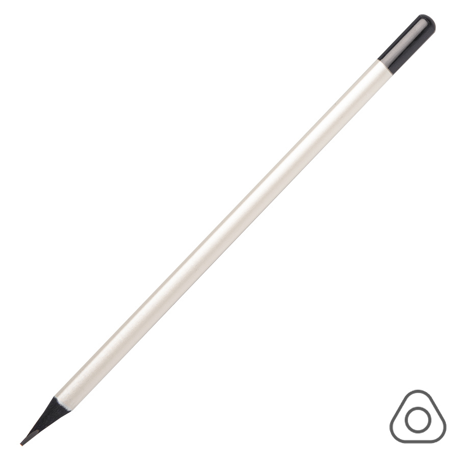 Карандаш чернографитный трехгранный IMAGE, HB, золотой/черный, дерево