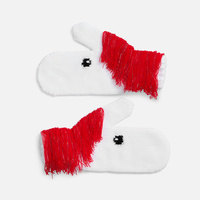 Варежки «Игогошки», с синей гривой