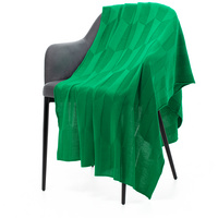 Плед Rombus, синий (дымчатый)