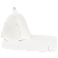 Набор для бани Heat Off с ковриком, серый