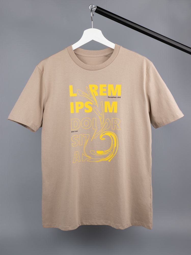 Футболка унисекс Legend, серо-бежевая