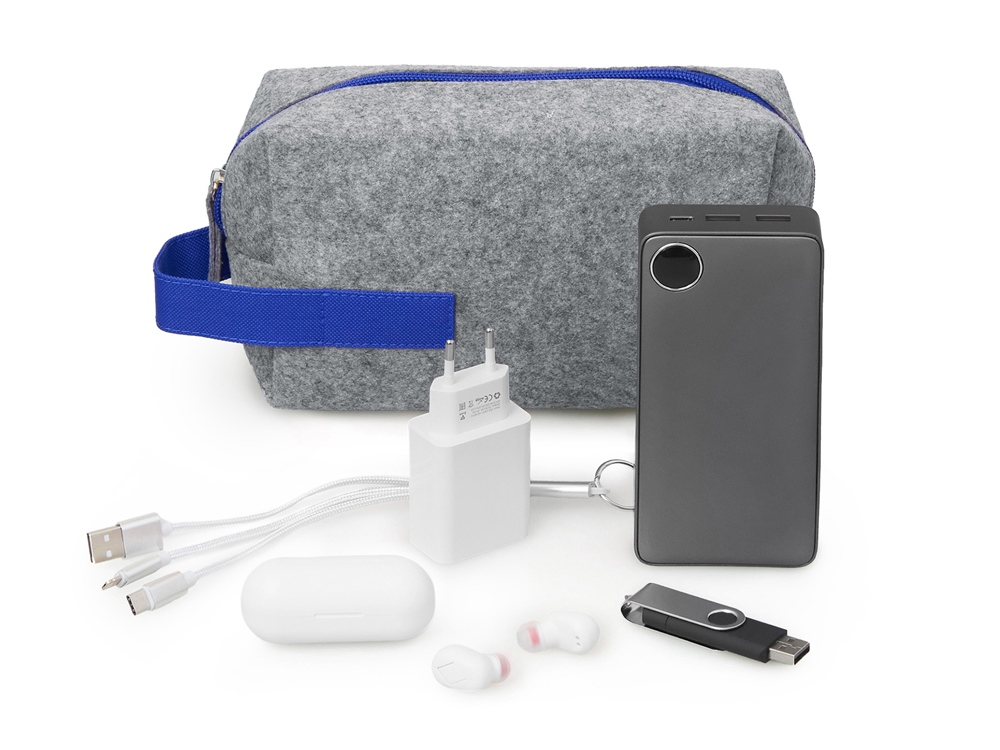 Органайзер для электроники и проводов Felt из RPET-фетра с ручкой