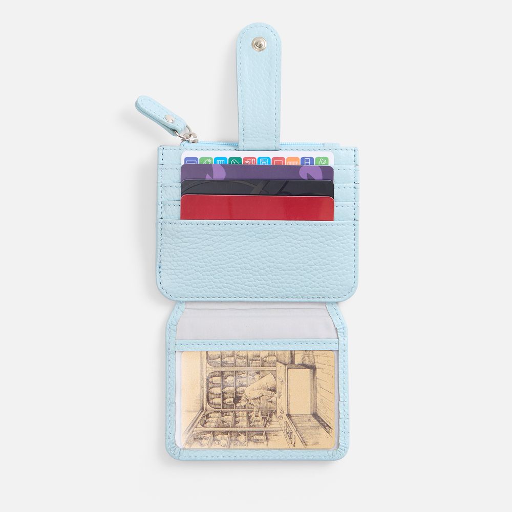 Картхолдер на молнии Unison, голубой
