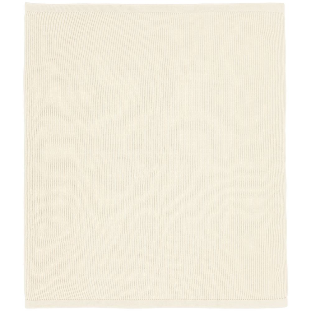 Плед Shirr, молочно-белый