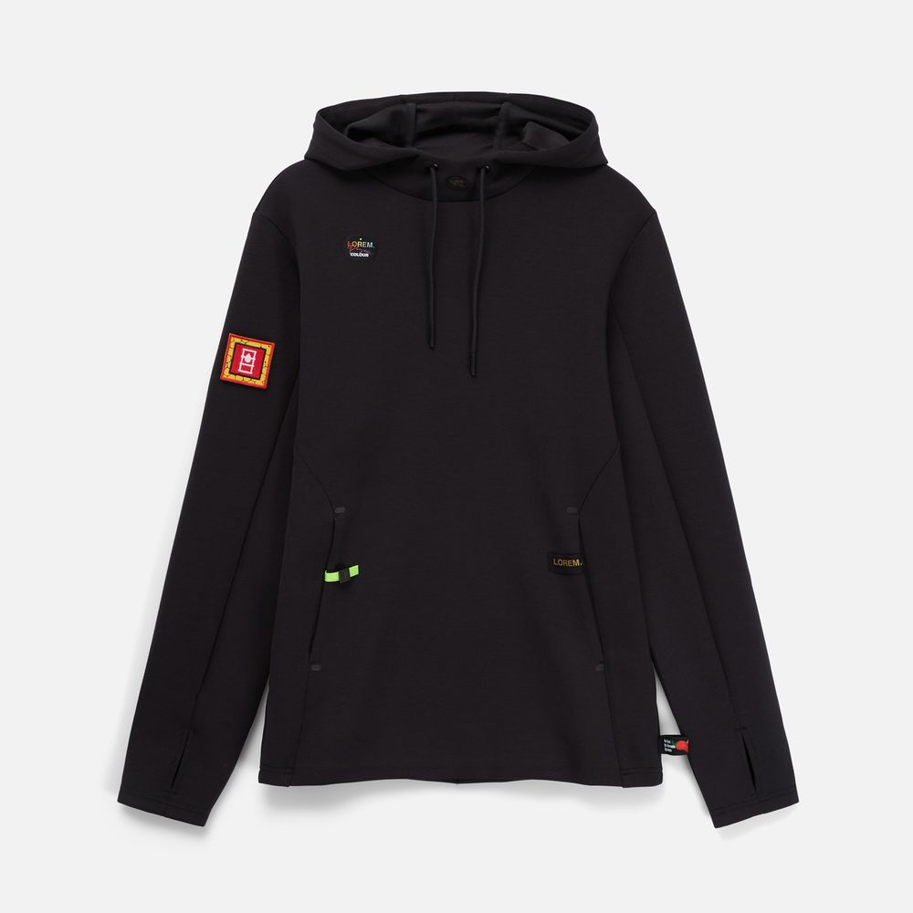 Лейбл тканевый Epsilon, S, черный