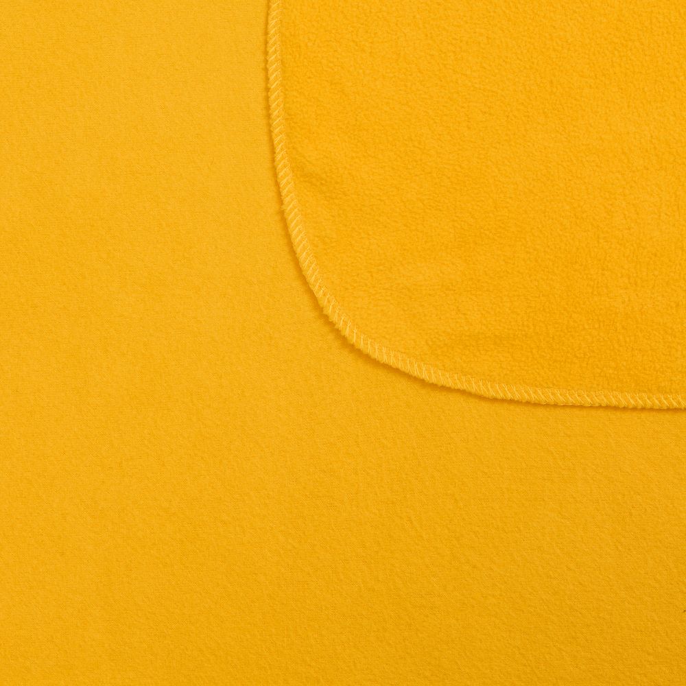 Флисовый плед Warm&Peace, желтый