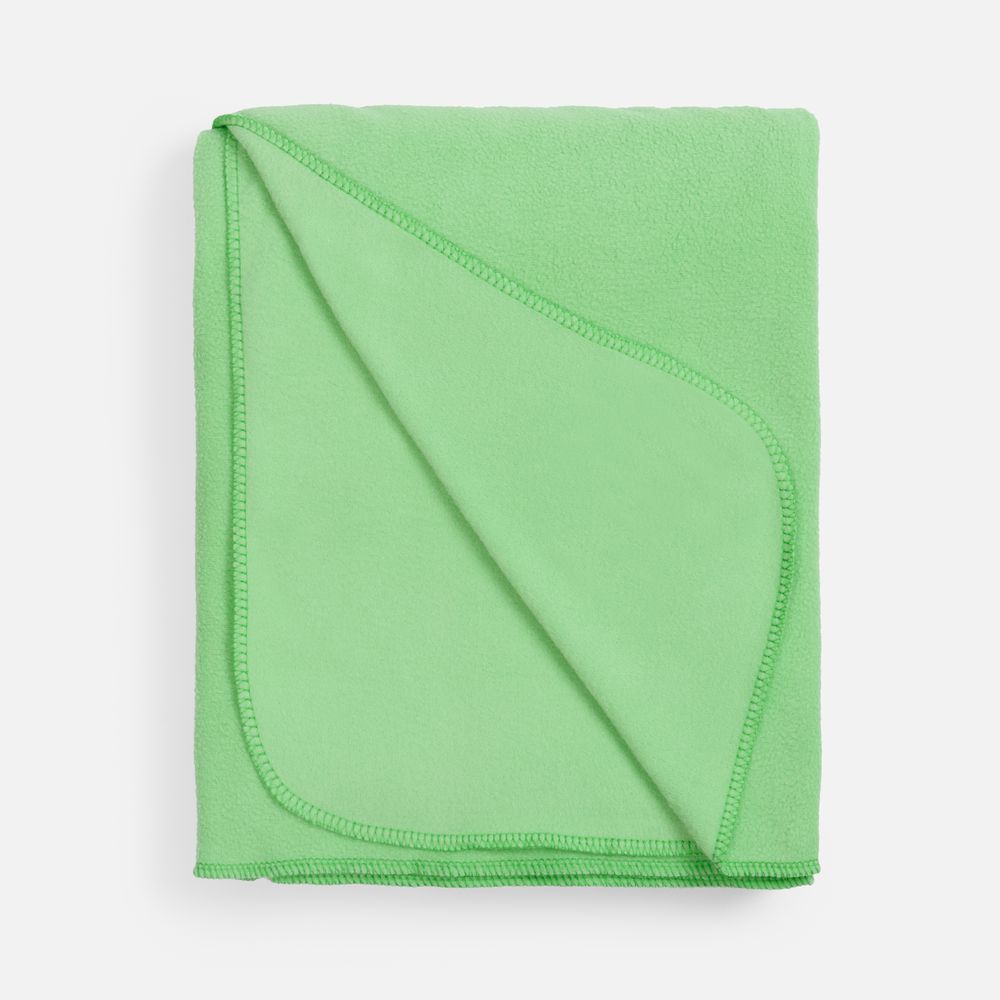 Флисовый плед Warm&Peace, светло-зеленый