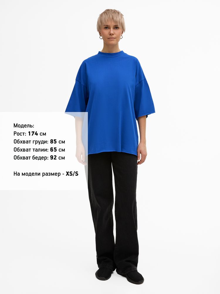 Футболка унисекс оверсайз T1, синяя