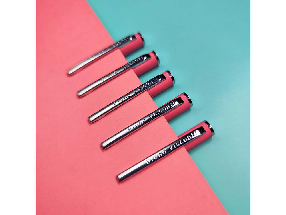 Ручка металлическая шариковая Palermo, софт-тач