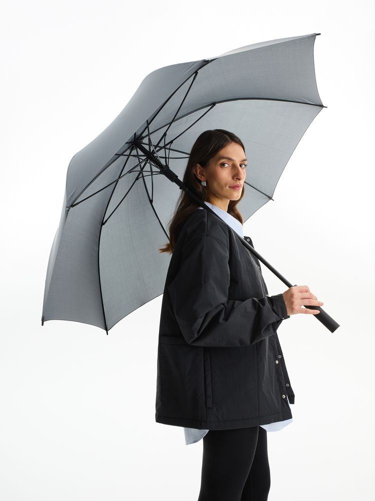 Зонт-трость Simple Golf, серый