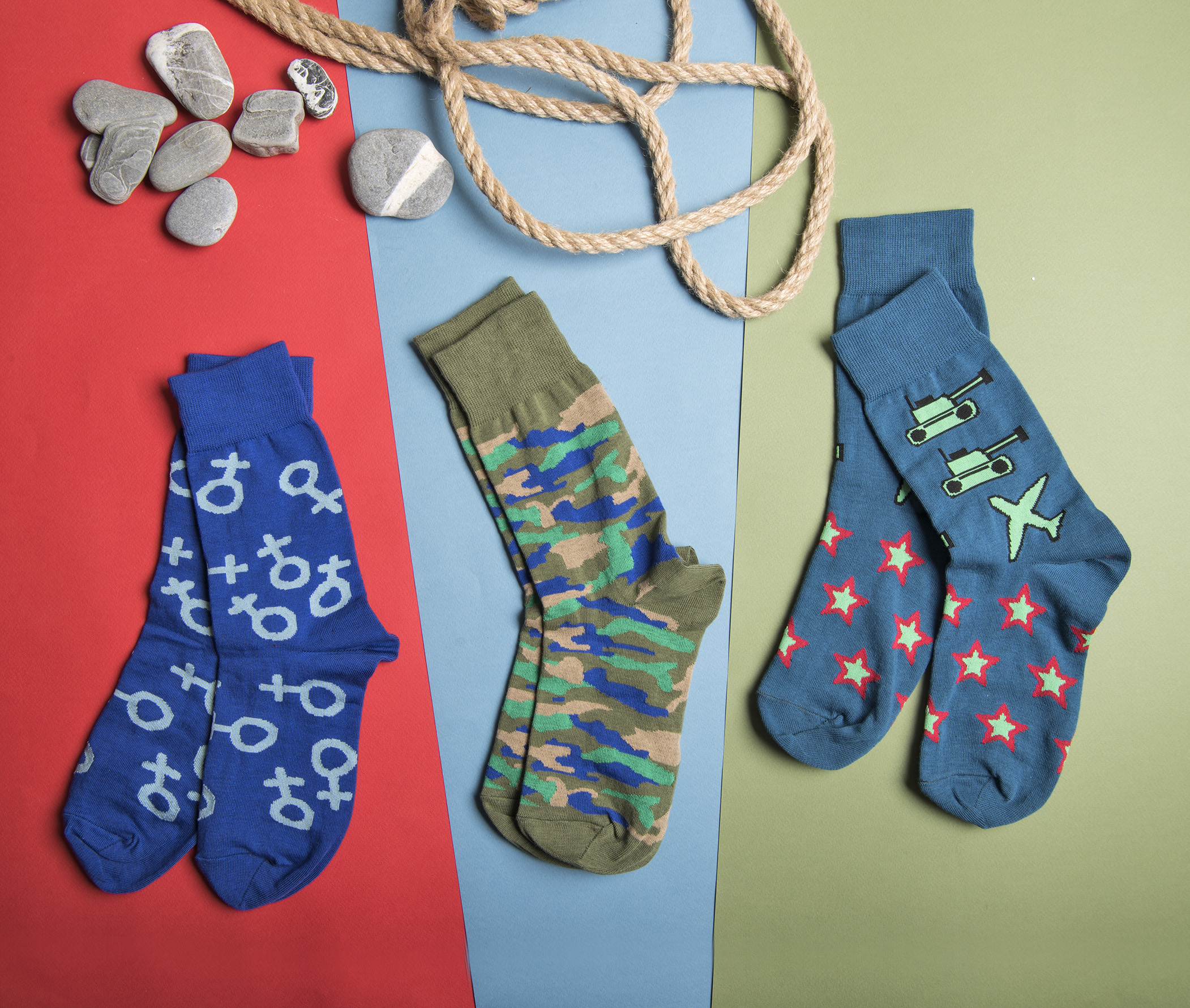 Носки подарочные "Звезды" в упаковке