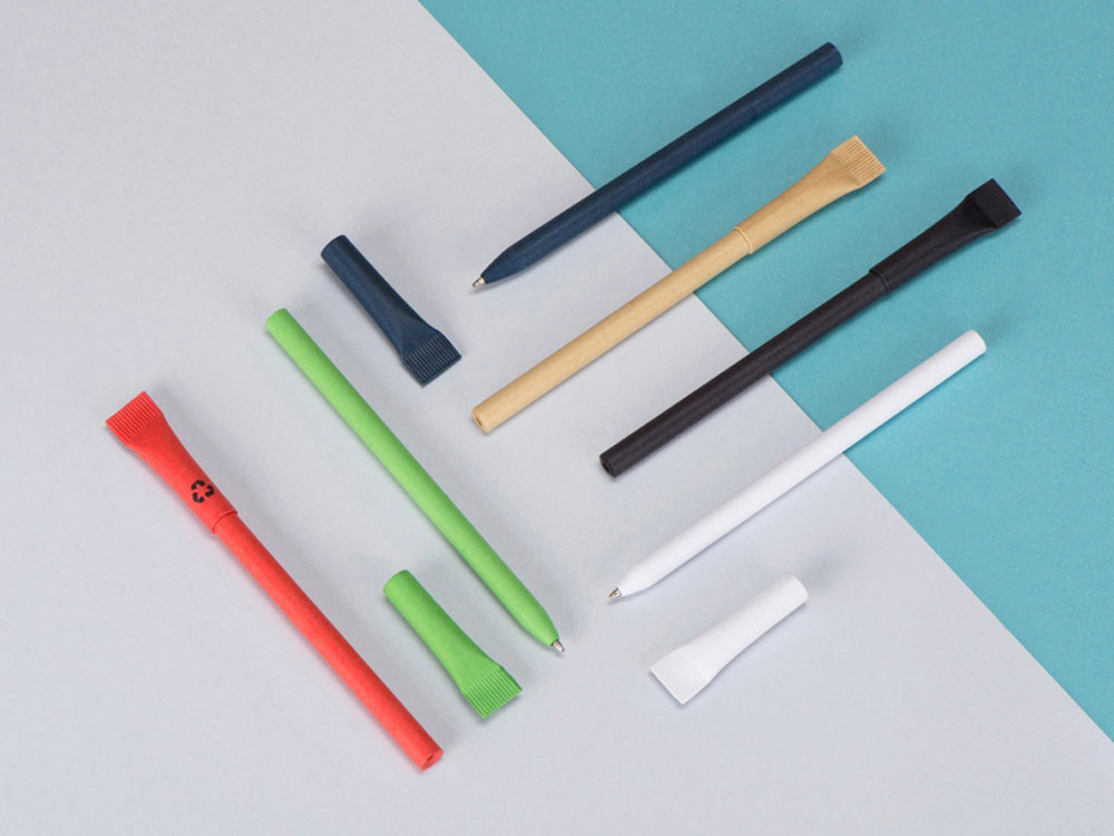 Ручка из переработанной бумаги с колпачком Recycled