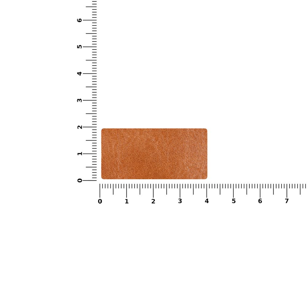 Лейбл кожаный Pasek, XS, горчичный