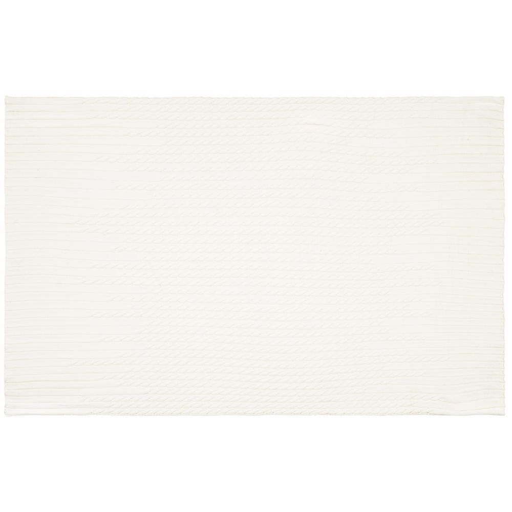 Плед Tressa, белый (молочный)