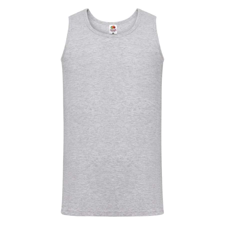 Майка мужская "Athletic Vest", черный_S, 100% х/б, 160 г/м2
