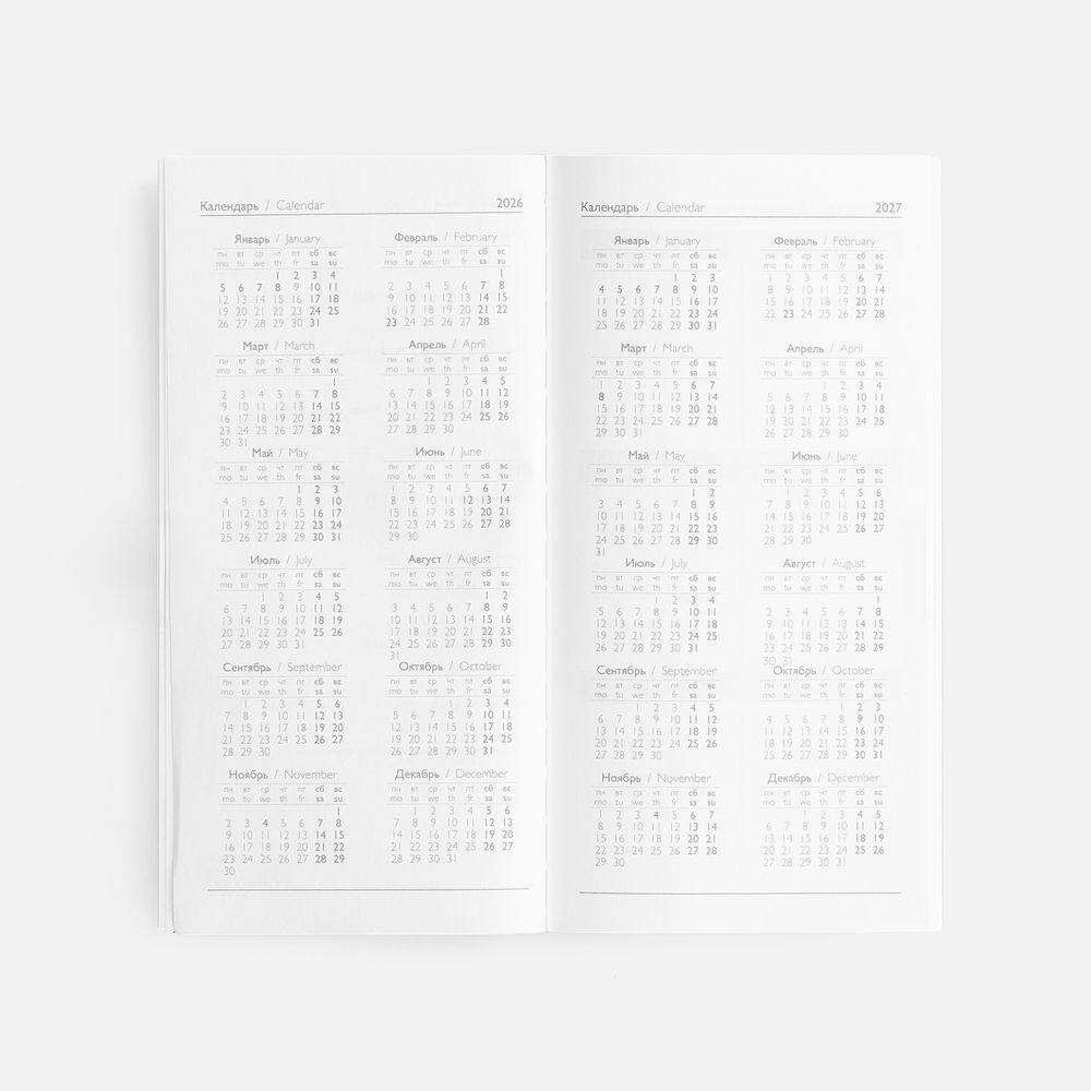 Еженедельник Baza, датированный, красный