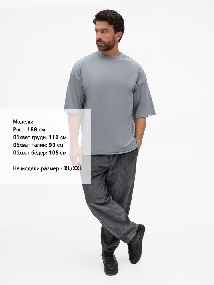 Футболка унисекс оверсайз T1, серая