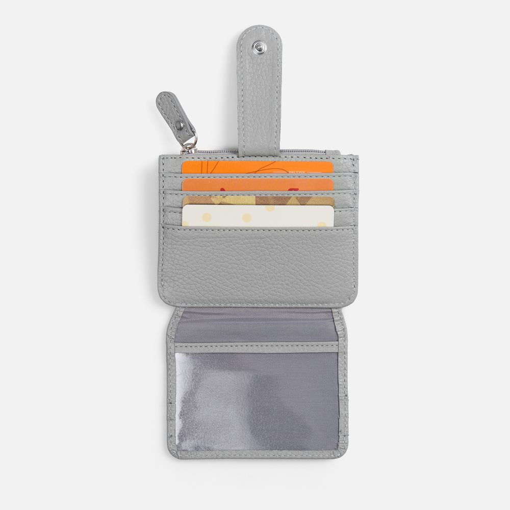 Картхолдер на молнии Unison, серый