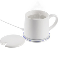 Кружка с подогревом и беспроводной зарядкой dualBase ver. 2.0 Matt, черная