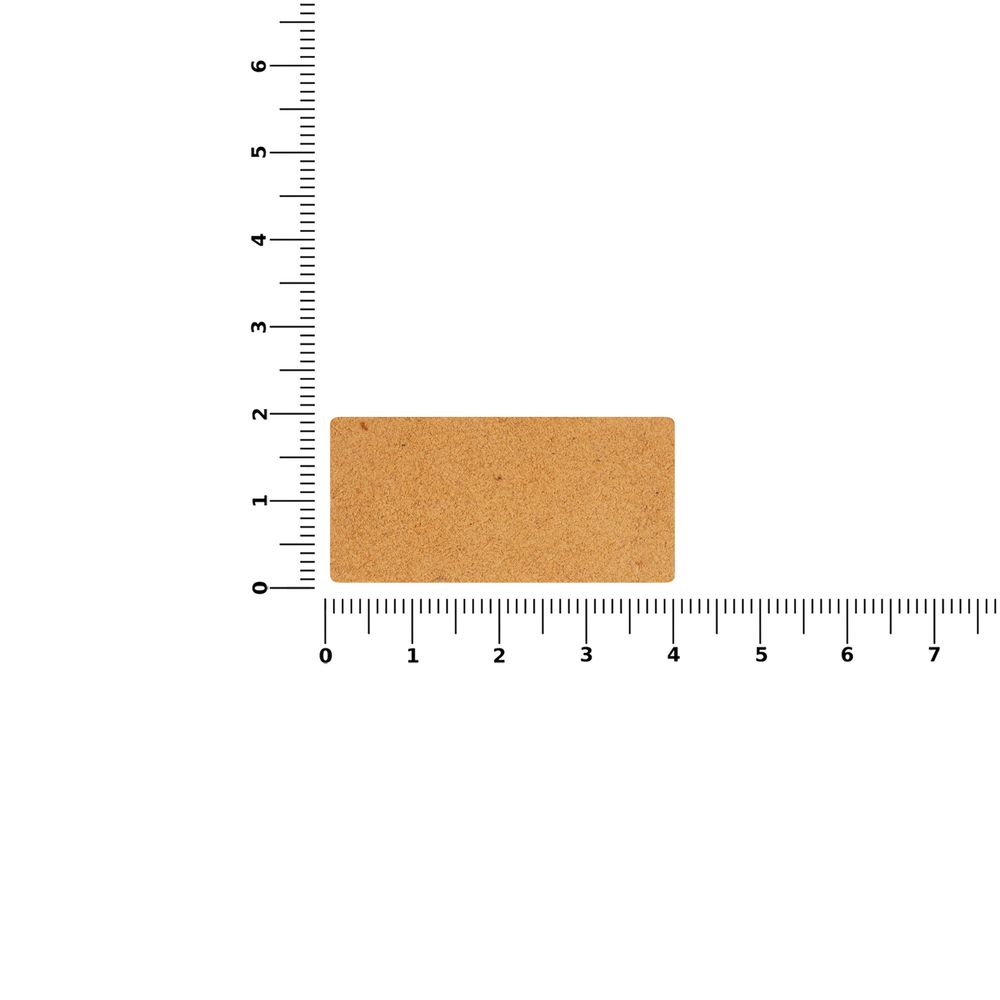 Лейбл кожаный Pasek, XS, бежевый