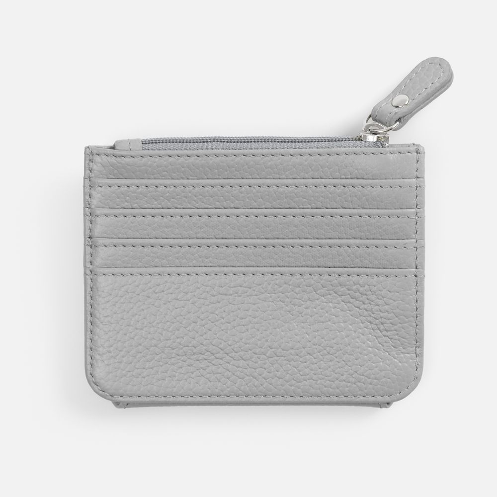 Картхолдер на молнии Unison, серый